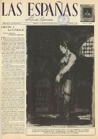 Portada:Las Españas : revista literaria (México, D.F.). Año II, núm. 7, extraordinario, 29 de noviembre de 1947