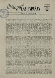 Portada:Diálogo de Las Españas. Suplemento informativo de última hora, agosto de 1959
