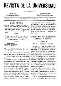 Portada:Revista de la Universidad. Tomo I, núm. 5, 15 de mayo de 1909