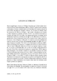 Portada:Anales de Literatura Española, núm. 23 (2011). Las/los autoras/es