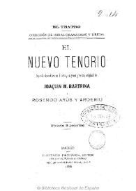 El nuevo tenorio : leyenda dramática en 7 actos, en prosa y verso / Joaquín M. Bartrina y Rosendo Arús y Arderiu | Biblioteca Virtual Miguel de Cervantes