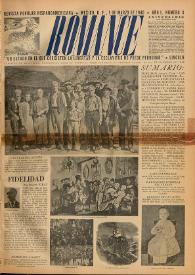Portada:Romance : Revista Popular Hispanoamericana. Año I, núm. 3, 1 de marzo de 1940