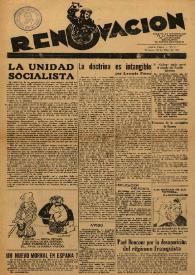 Renovación (Toulouse) : Boletín de Información de la Federación de Juventudes Socialistas de España. Núm. 5, 30 de mayo de 1945 | Biblioteca Virtual Miguel de Cervantes