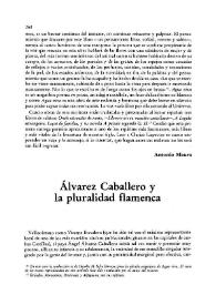 Álvarez Caballero y la pluralidad flamenca / F. Q.