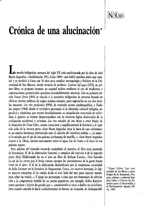 Crónica de una alucinación / José Alberto Santiago | Biblioteca Virtual Miguel de Cervantes