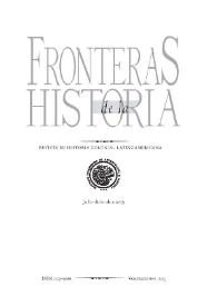 Portada:Fronteras de la Historia. Vol. 18, núm. 2, 2013