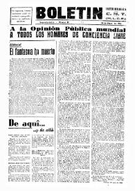 Portada:CNT : Boletín Interior del Movimiento Libertario Español en Francia. Segunda época, núm. 10, 30 de mayo de 1945
