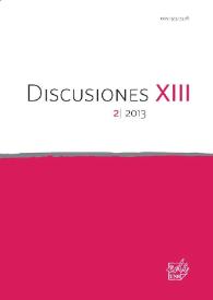 Portada:Discusiones. Núm. 13.2, 2013