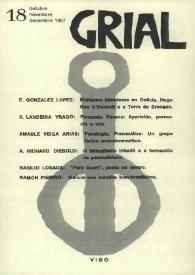 Portada:Grial : revista galega de cultura. Núm. 18, 1967