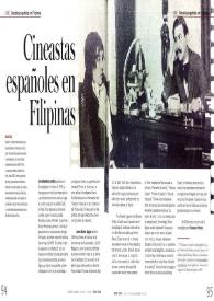 Portada:Cineastas españoles en Filipinas / Miguel Olid