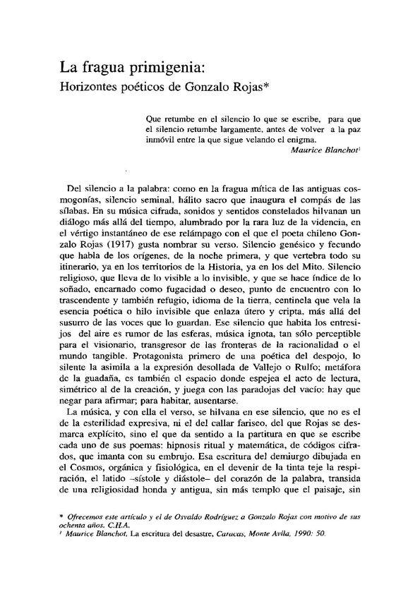 La fragua primigenia / Selena Millares | Biblioteca Virtual Miguel de Cervantes