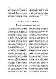 Portada:Cuadernos Hispanoamericanos, núm. 569 (noviembre 1997). El fondo de la maleta. Doscientos años de romanticismo