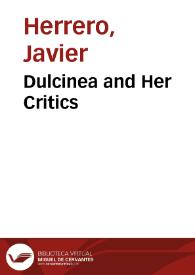 Portada:Dulcinea and Her Critics / Javier S. Herrero