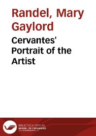 Portada:Cervantes' Portrait of the Artist / Mary Gaylord Randel