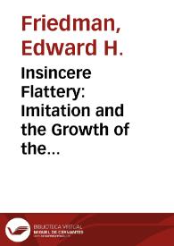 Portada:Insincere Flattery: Imitation and the Growth of the Novel / Edward H. Friedman
