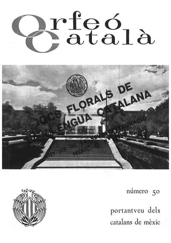 Orfeó Català : portaveu dels catalans de Mèxic. Núm. 50, octubre de 1973 | Biblioteca Virtual Miguel de Cervantes