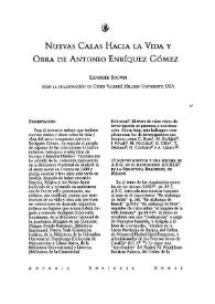 Portada:Nuevas calas hacia la vida y obra de A. Enríquez Gómez / Kenneth Brown