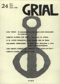 Portada:Grial : revista galega de cultura. Núm. 24, 1969