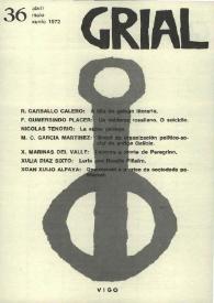 Portada:Grial : revista galega de cultura. Núm. 36, 1972