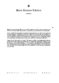 Breve retablo poético | Biblioteca Virtual Miguel de Cervantes