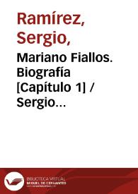 Mariano Fiallos. Biografía [Capítulo 1] / Sergio Ramírez | Biblioteca Virtual Miguel de Cervantes