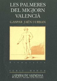 Portada:Les palmeres del migjorn valencià / Gaspar Jaén i Urban