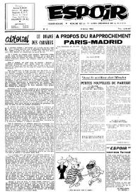 Portada:Espoir : Organe de la VIª Union régionale de la C.N.T.F. Num. 5, 4 février 1962
