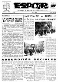 Portada:Espoir : Organe de la VIª Union régionale de la C.N.T.F. Num. 24, 17 juin 1962