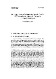 Portada:En torno a los \"studia humanitatis\" en la Castilla del Cuatrocientos. Alonso de Cartagena y los autores antiguos / Luis Fernández Gallardo