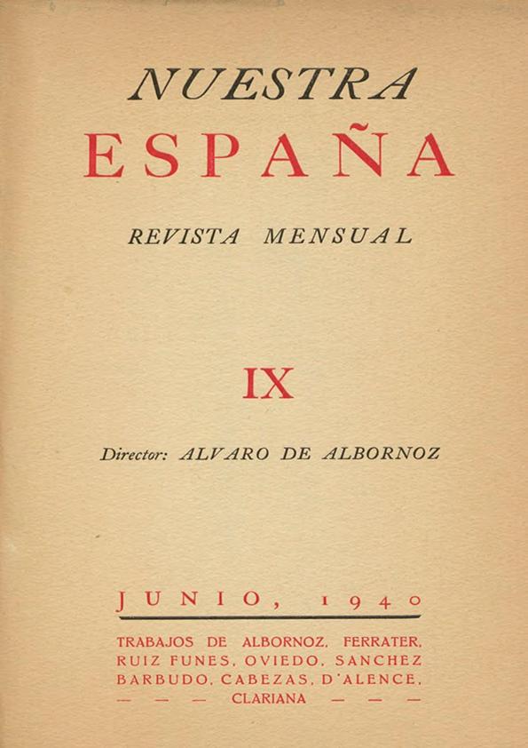 Nuestra España : Revista Mensual. Núm. 9, junio de 1940 | Biblioteca Virtual Miguel de Cervantes