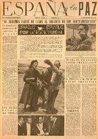 Portada:España y la paz. Año II, núm. 11, 31 de marzo de 1952