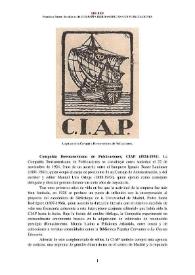 Compañía Iberoamericana de Publicaciones [CIAP] (1924-1931) [Semblanza] / Francisco Fuster García | Biblioteca Virtual Miguel de Cervantes