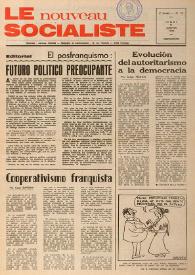 Portada:Le Nouveau Socialiste. 2e Année, numéro 12, jeudi 11 janvier 1973