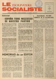 Portada:Le Nouveau Socialiste. 2e Année, numéro 18, jeudi 22 février 1973