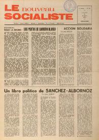 Portada:Le Nouveau Socialiste. 2e Année, numéro 20, jeudi 8 mars 1973