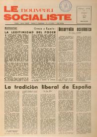 Portada:Le Nouveau Socialiste. 2e Année, numéro 32, jeudi 7 juin 1973