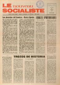 Portada:Le Nouveau Socialiste. 2e Année, numéro 37, jeudi 12 juillet 1973