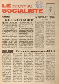 Portada:Le Nouveau Socialiste. 2e Année, numéro 39, jeudi 26 juillet 1973