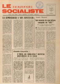 Portada:Le Nouveau Socialiste. 2e Année, numéro 41, vendredi 30 novembre 1973