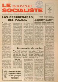 Portada:Le Nouveau Socialiste. 2e Année, numéro 43, lundi 31 décembre 1973