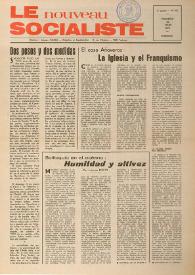 Portada:Le Nouveau Socialiste. 3e Année, numéro 48, vendredi 15 mars 1974
