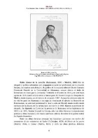 Portada:Pablo Alonso de la Avecilla (Salamanca, 1810 - Madrid, 1860) [Semblanza] / Pilar Martínez Olmo