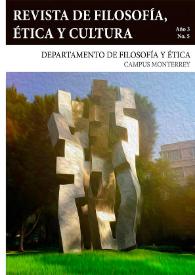 Portada:Revista de Filosofía, Ética y Cultura. Núm. 5, octubre 2014