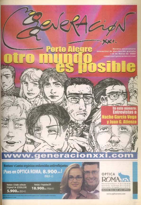 Generación XXI : revista universitaria de difusión gratuita. 2.ª Quincena de marzo 2002 | Biblioteca Virtual Miguel de Cervantes