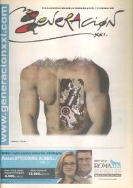Portada:Generación XXI : revista universitaria de difusión gratuita. 1.ª Quincena de noviembre 2002