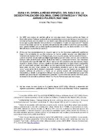 Más información sobre Cuba y el orden jurídico español del siglo XIX: la descentralización colonial como estrategia y táctica jurídico-política (1837-1898) / Antonio-Filiu Franco Pérez