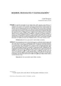 Mujeres, ciudadanía y globalización / Isabel Turégano | Biblioteca Virtual Miguel de Cervantes
