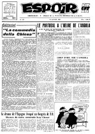 Portada:Espoir : Organe de la VIª Union régionale de la C.N.T.F. Num. 107, 19 janvier 1964