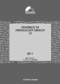 Portada:Cadernos de Fraseoloxía Galega. Núm. 13, 2011