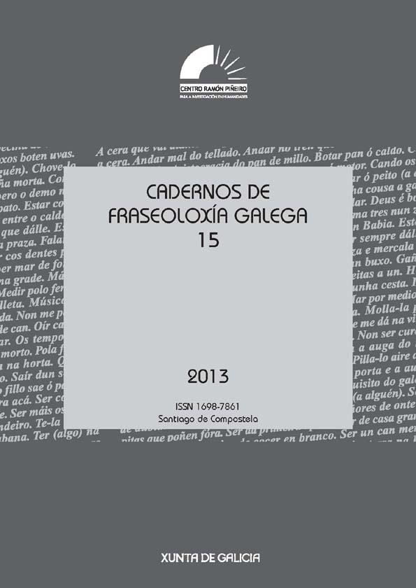 Cadernos de Fraseoloxía Galega. Núm. 15, 2013 | Biblioteca Virtual Miguel de Cervantes